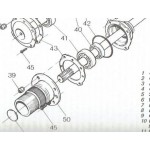 3HA & 4HA Axle Redesigned Halfshaft & Hub Assembly Kit to convert axle to three quarter floating type